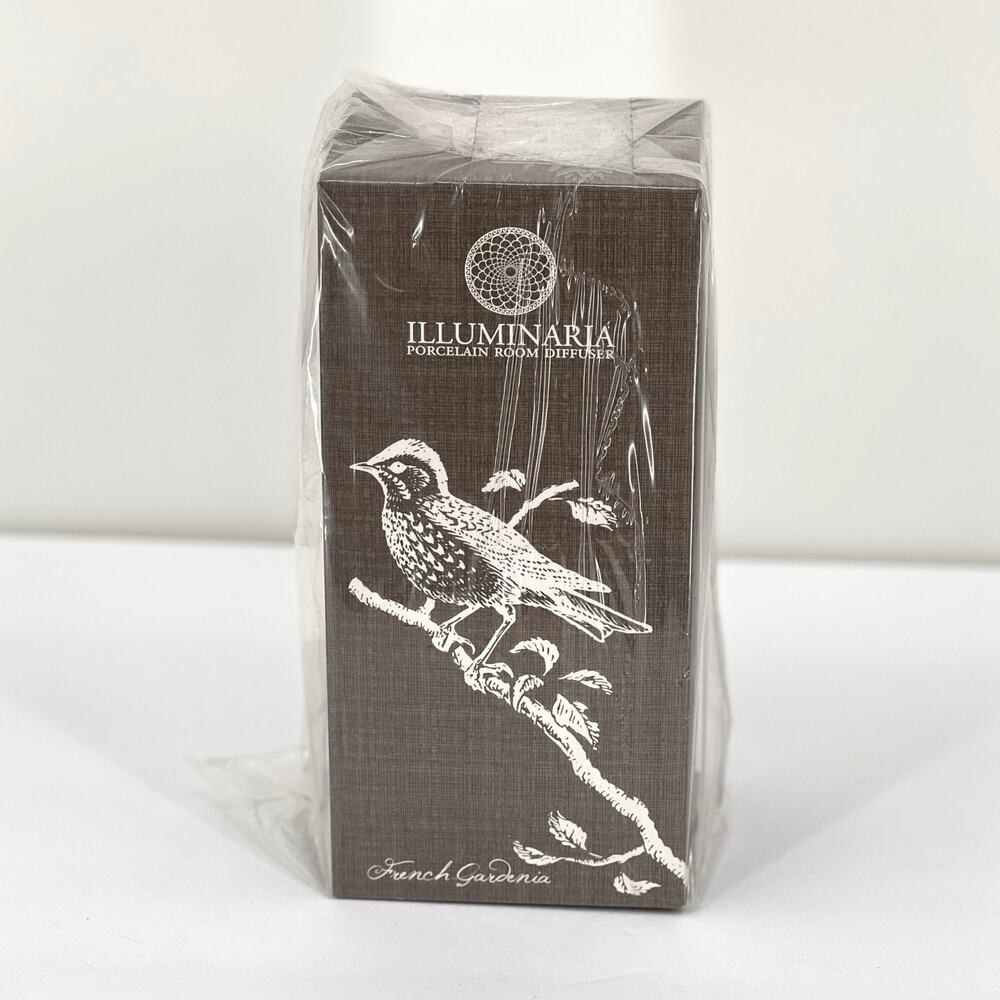 ILLUMINARIA Porcelain Room Diffuser French Gardenia White Bird Branch Full Size - Picture 3 of 7